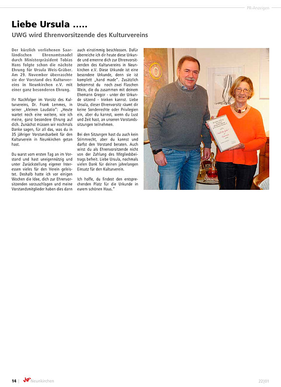 Liebe Ursula ... 