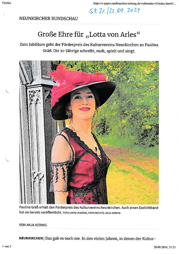 Große Ehre für "Lotta von Arles" 